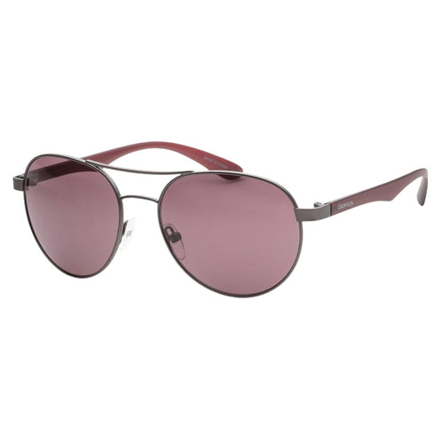 Calvin Klein Pink Lensed Matte Gunmetal Grey Framed Sunglasses CK19313S 008